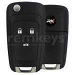 13587614 Cruze 3Btn 433mhz - Keyless Go OEM PCB+Aftermarket Case