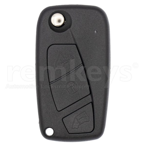 Fiat 3Btn Flip Remote Case - Battery Backside