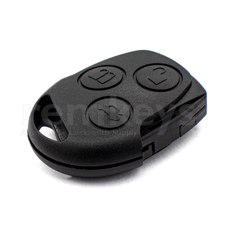 Ford Black Head 3 Button Remote Case