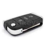 Golf7 3 Button Flip Remote Case - Metalic