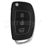 Hyundai New 3 Button Flip Remote Case