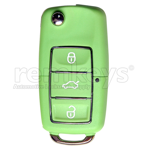 B01 - Green - VW Type 3 Button Flip