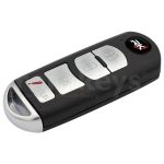 Mazda 3+1 Button Smart Remote Case