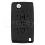 Peugeot 4007 Citroen Zero 2Btn Flip Remote Case