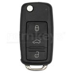 VW Touareg 3 Button Flip Remote Case