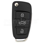 XKA600EN - Audi Type 3Btn Flip Wire Remote