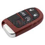 Chrysler 4+1Button Smart Remote Case Red