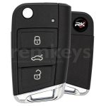 5G0959752BB Golf MK7 3Btn Megamos AES 433mhz Aftermarket - Keyless GO