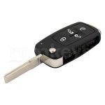 7N0959753AE VW Sharan 5Btn Flip Megamos AES 433mhz OEM Keyless GO