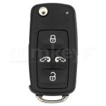 7N0959753AE VW Sharan 5Btn Flip Megamos AES 433mhz OEM Keyless GO