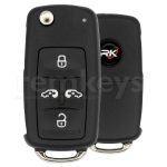 7N0959753AE VW Sharan 5Btn Flip Megamos AES 433mhz OEM Keyless GO