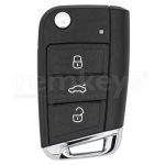 Golf7 3 Button Flip Remote Case - Type 2