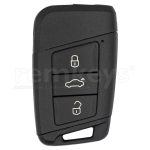 New VW Passat 3 Button MQB Smart Remote Case - Black