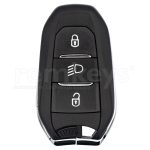 Peugeot Citroen 3 Button Head Lamp Button Smart Remote Case