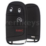 6BY88DX9AA, M3N-40821302, Aftermarket Jeep Renegade 3+1Button Smart Remote Key Hitag AES Transponder 433MHz