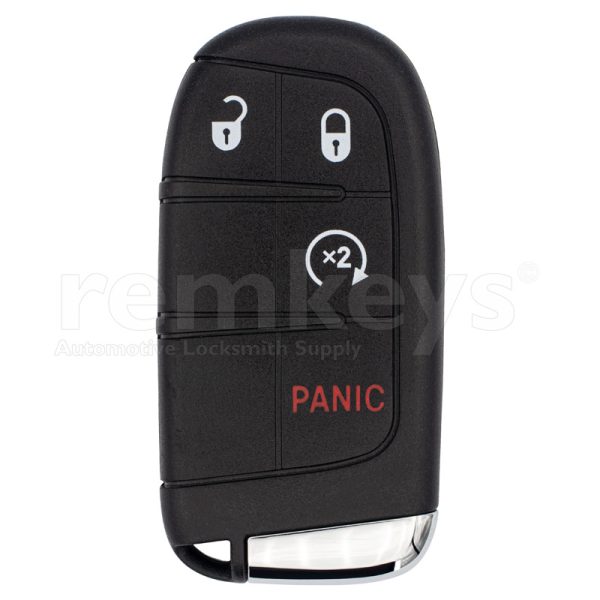 6BY88DX9AA, M3N-40821302, Aftermarket Jeep Renegade 3+1Button Smart Remote Key Hitag AES Transponder 433MHz