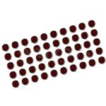 High Quality Metallic Red Logo (Badge) - Fiat Fiorino Linea - 15mm Total 50pcs