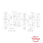 Kale Locks Interior Mortise Lock