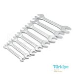 Double Open End Wrench Set 12 pcs, Short - Izeltas - 100002112