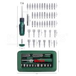 Screwdriver Bit Set 46 Pieces - Bosch - 2607019504