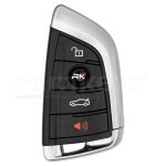 BMW New 3+1 Button Smart Remote Case - BLACK