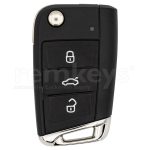 T-ROC / Tiguan 3Btn Flip NCF2161W 433MHz OEM Keyless GO - 5G6959752BL - Remkeys