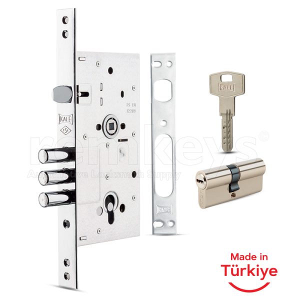 Mortise Lock For Steel Doors - With Cylinder - Kale Locks - 252 R SN