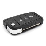 Golf7 3Button HU162 Flip Remote Case - Black