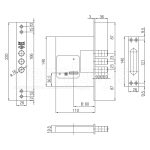 Double-Bit Key Safety Mortise Lock For Steel Doors - Kale Locks