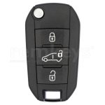 Berlingo/Partner/Combo 3Btn Flip Remote Case