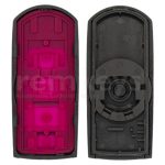 Mazda 3+1Button Smart Remote Case Type2